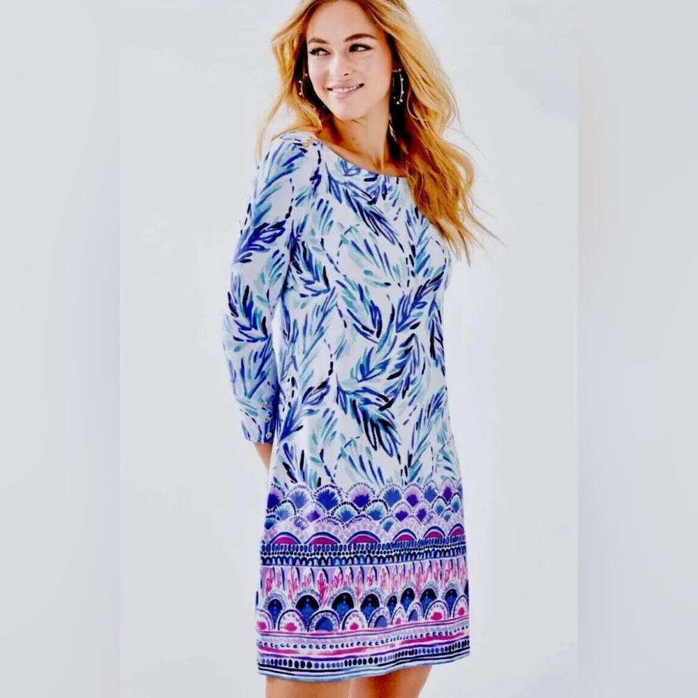 NWT Lilly Pulitzer UPF 50+ Sophie Dress Flock Together SIZE S - Picture 2 of 7